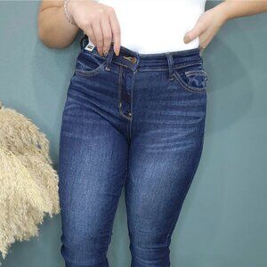 Judy Blue "Sassy" High Rise, Skinny, Dark Wash, Long Inseam - JB82152DK sz 7/28